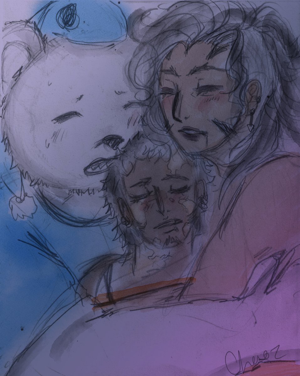 defiryan23's tweet image. I got caught up with coloring a cute little sketch for my rp little circle
I'm so happy I did this. They're so cute. UGH. 
LONG HAIRED WIRE SUPREMACY
LET'S GO VITILIGO LAW
LET'S GOOO HEART X KIDD PIRATES ALLIANCE

#kidpirates #heartpirates #bepo #trafalgarlaw #wirekidpirates