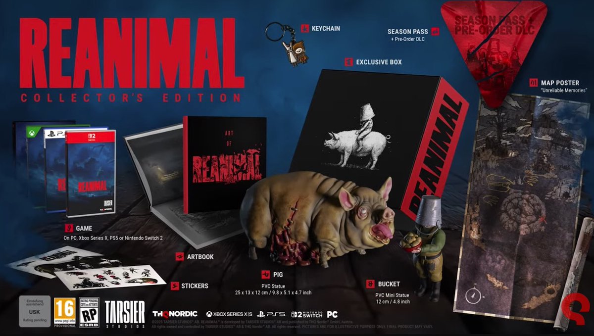 Reanimal Collector's Edition (Switch 2 / PS5 / Xbox) up at Best Buy. Here's what's inside. From the Little Nightmares folks (just shown off at THQ Nordic's Showcase). Link below