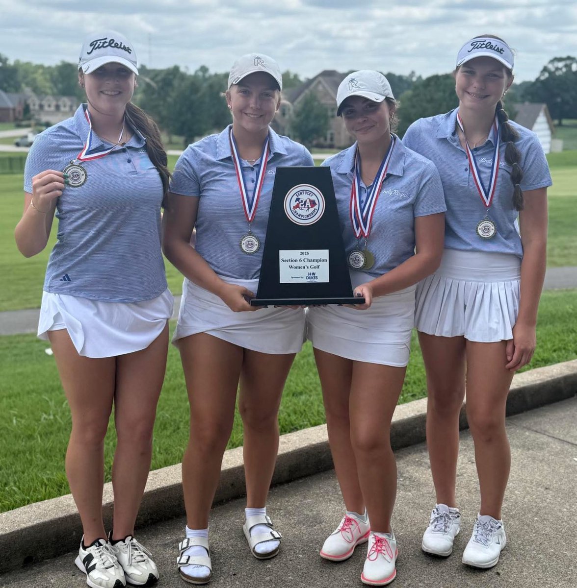 The Mason County Lady Royals golf team won their 2A Section 6 qualifier today at Eagle Trace in Morehead. 

The Lady Royals had a team score of 438.

Sydney Ullery was the 2A medalist firing a 83.