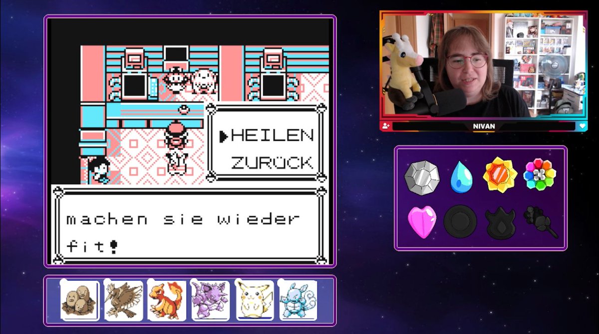 Gelbe Edition:
Digdri Lv. 34
Ibitak Lv. 34
Glutexo Lv. 28
Nidokind Lv. 35
Pikachu Lv. 31
Schillok Lv. 26

&gt; Orden Nr. 4 (Farborden) erhalten ✅
&gt; Fußweg nach Fuchsania City ✅
&gt; Superangel erhalten ✅
&gt; Schiggy -&gt; Schillok ✅
&gt; Orden Nr.5 (Seelenorden) erhalten ✅