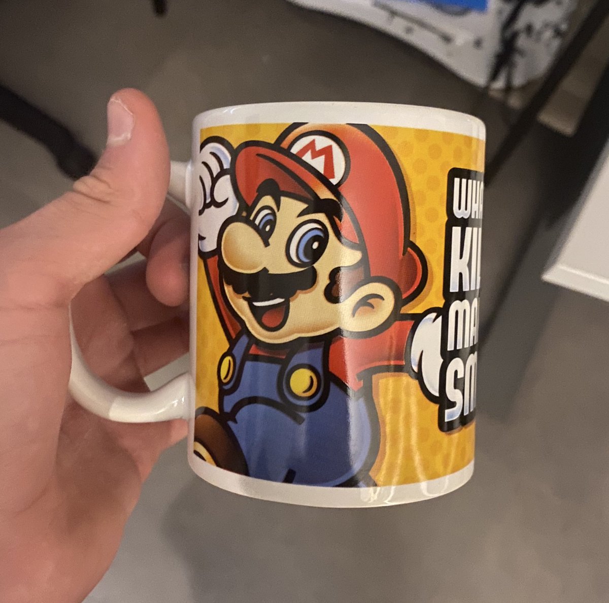 Shard4500's tweet photo. Super Mario mug and coaster! https://t.co/SvkZmGQun5