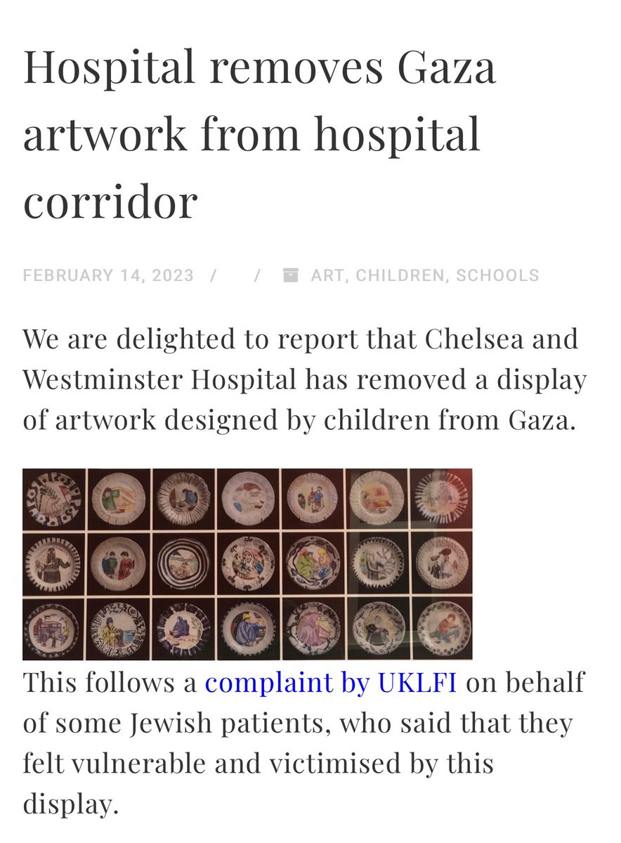 How sick must you be to be 'triggered' by kids' drawings simply because they are being massacred by a state you support?