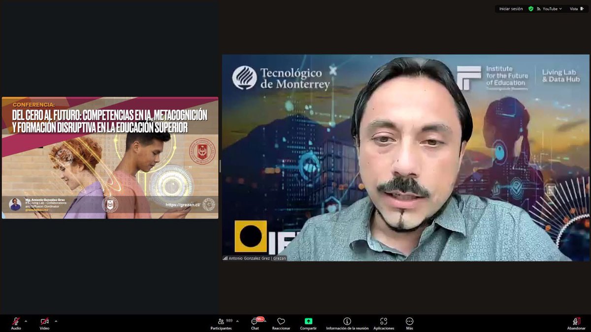 A cargo del Dr. Antonio González Grez, académico-investigador y coordinador en el IFE Living Lab.