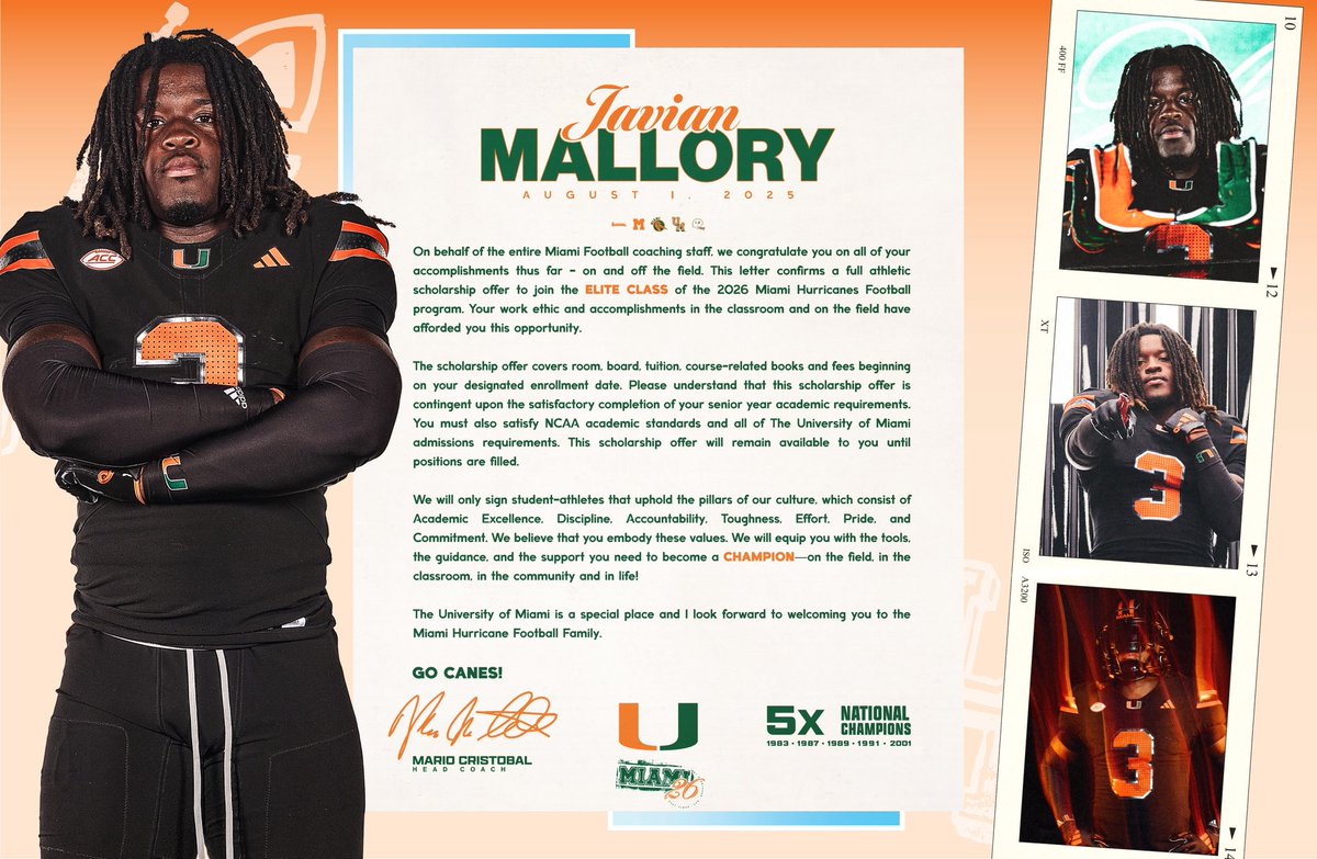 Javian Mallory™️ (@mallory_javian3) on Twitter photo #GoCanes #ItsAllAboutTheU #GoCanes #ItsAllAboutTheU