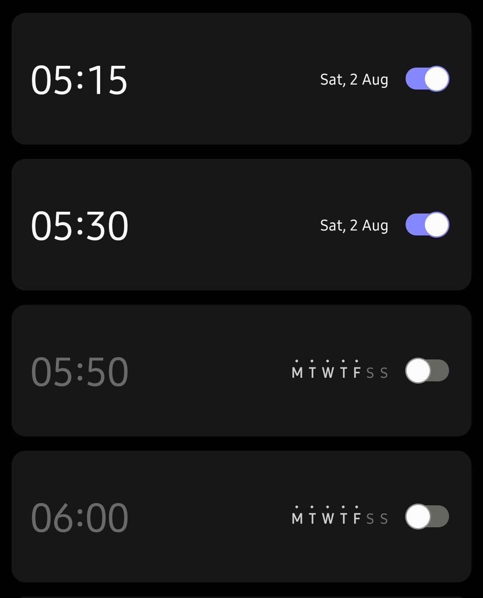 Work alarms off for a week, alarms for <a href="/greatestgather/">The Greatest Gathering</a> on. Roll on tomorrow!!