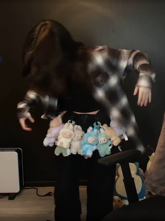 New skirt just dropped - Labubu skirt feat gremlin pose