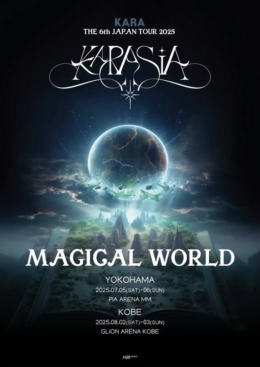 robot4649's tweet photo. The first day of KARA THE 6th JAPAN TOUR 2025 'KARASIA : MAGICAL WORLD' is finally here! 🎤✨ I'm so excited for an amazing performance! Let's all get hyped up together, whether you're at the venue or cheering from afar!
#KARA #KARASIA #KARASIA2025神戸 #KARASIA6th https://t.co/MO0UAI7BHC