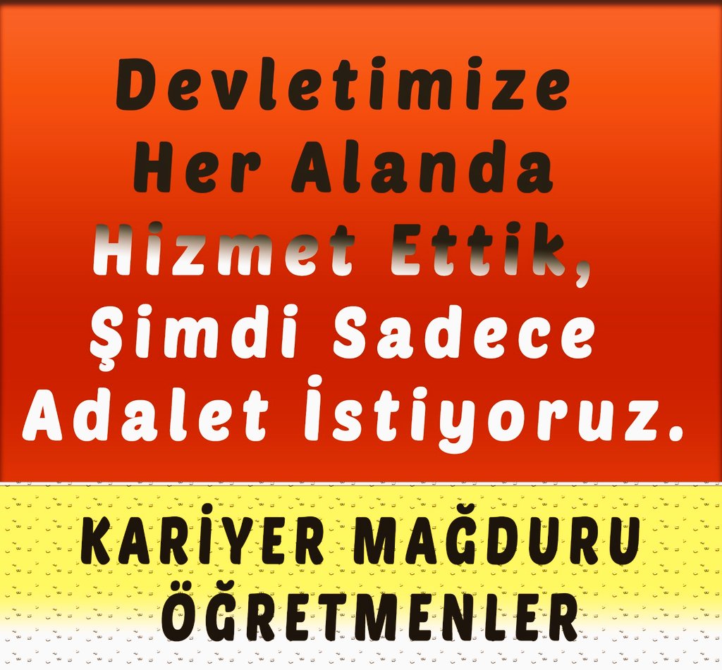 <a href="/msmdgsn/">Mustafa Dağaşan</a> <a href="/yurekliosm_0306/">Os Ozk</a> <a href="/alislam58/">🇹🇷Ali İslam🇵🇸</a> <a href="/aliyalcin/">Ali Yalçın</a> <a href="/Yusuf__Tekin/">Yusuf Tekin</a> <a href="/TBMMGenelKurulu/">TBMM Genel Kurulu</a> <a href="/tcmeb/">Millî Eğitim Bakanlığı</a> <a href="/MemurSenKonf/">Memur-Sen</a> <a href="/tcbestepe/">T.C. Cumhurbaşkanlığı</a> Teşekkürler <a href="/MaarifSen/">Mil Maarif-Sen</a> bu sürecin başından sonuna kadar yanımızdaydınız müteşekkiriz inşallah sayın bakanımız <a href="/Yusuf__Tekin/">Yusuf Tekin</a> yetkili sendikamız <a href="/EgitimBirSen/">Eğitim-Bir-Sen</a> başkanımız <a href="/_aliyalcin_/">Ali YALÇIN</a> başkan yardımcımız <a href="/talatyavuz29/">Talat YAVUZ</a> çalışma bakanımız <a href="/isikhanvedat/">Prof. Dr. Vedat Işıkhan</a> sesimize kulak verecekler.