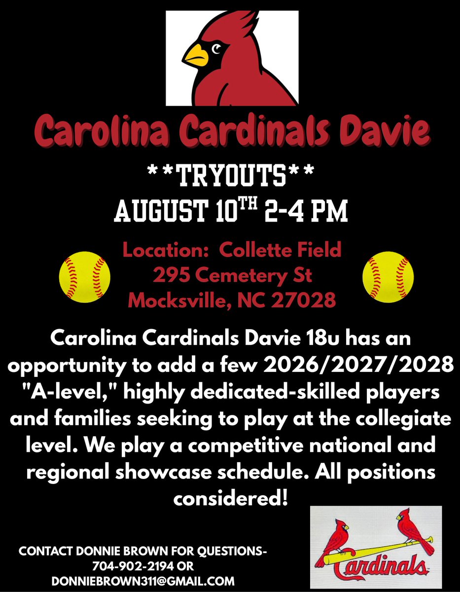 Carolina Cardinals Davie tweet media