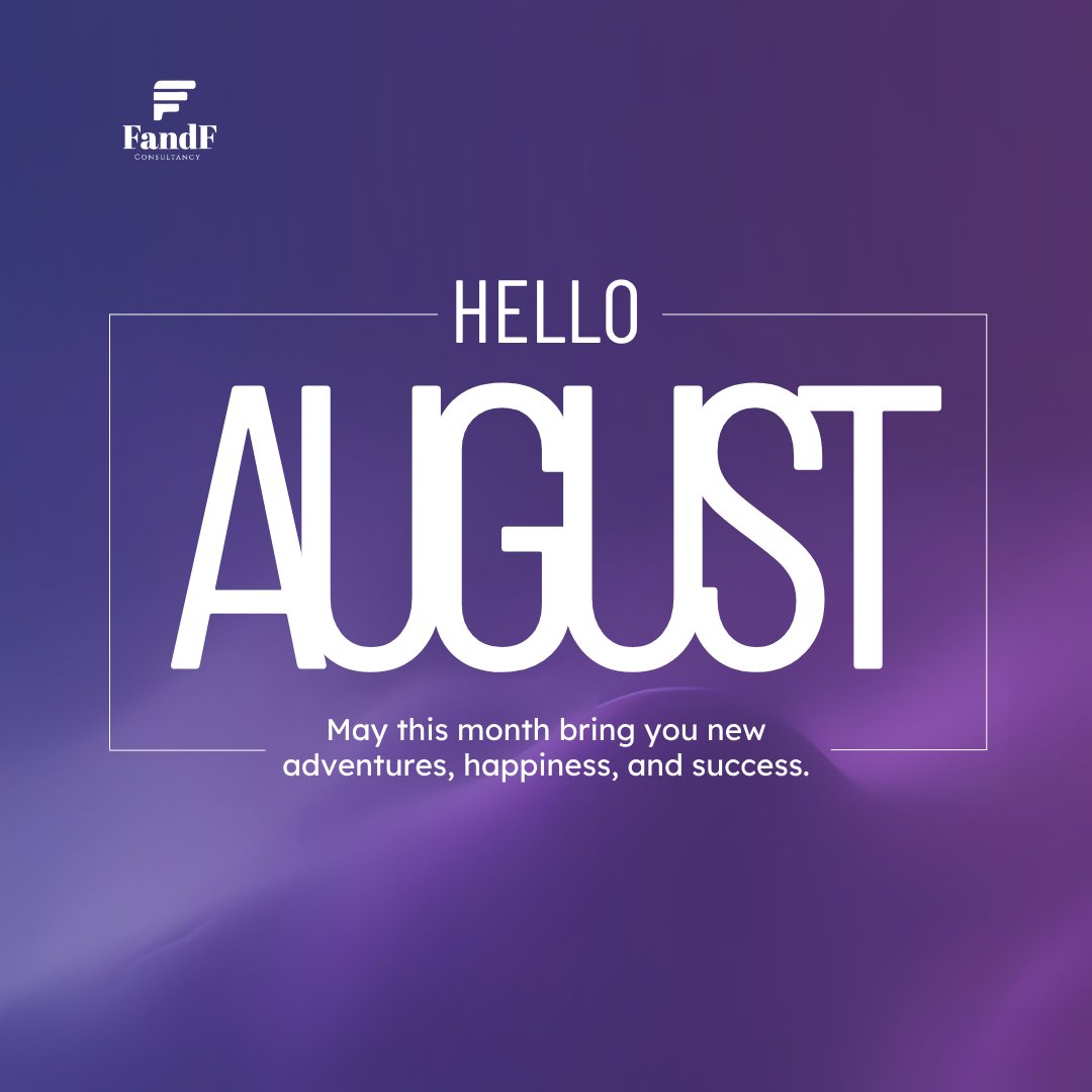 ✨ Hello, August!
A fresh start to grow, build, and thrive in tech.
Your breakthrough is one bold step away.
🚨 34 days to TFC 2025!
📅 Sept 4–5
🔗 tekforceconnect.com/register
💬 Comment “TFC” for info.
Let’s make August count.
#TFC2025 #HappyNewMonth #FandFConsultancy