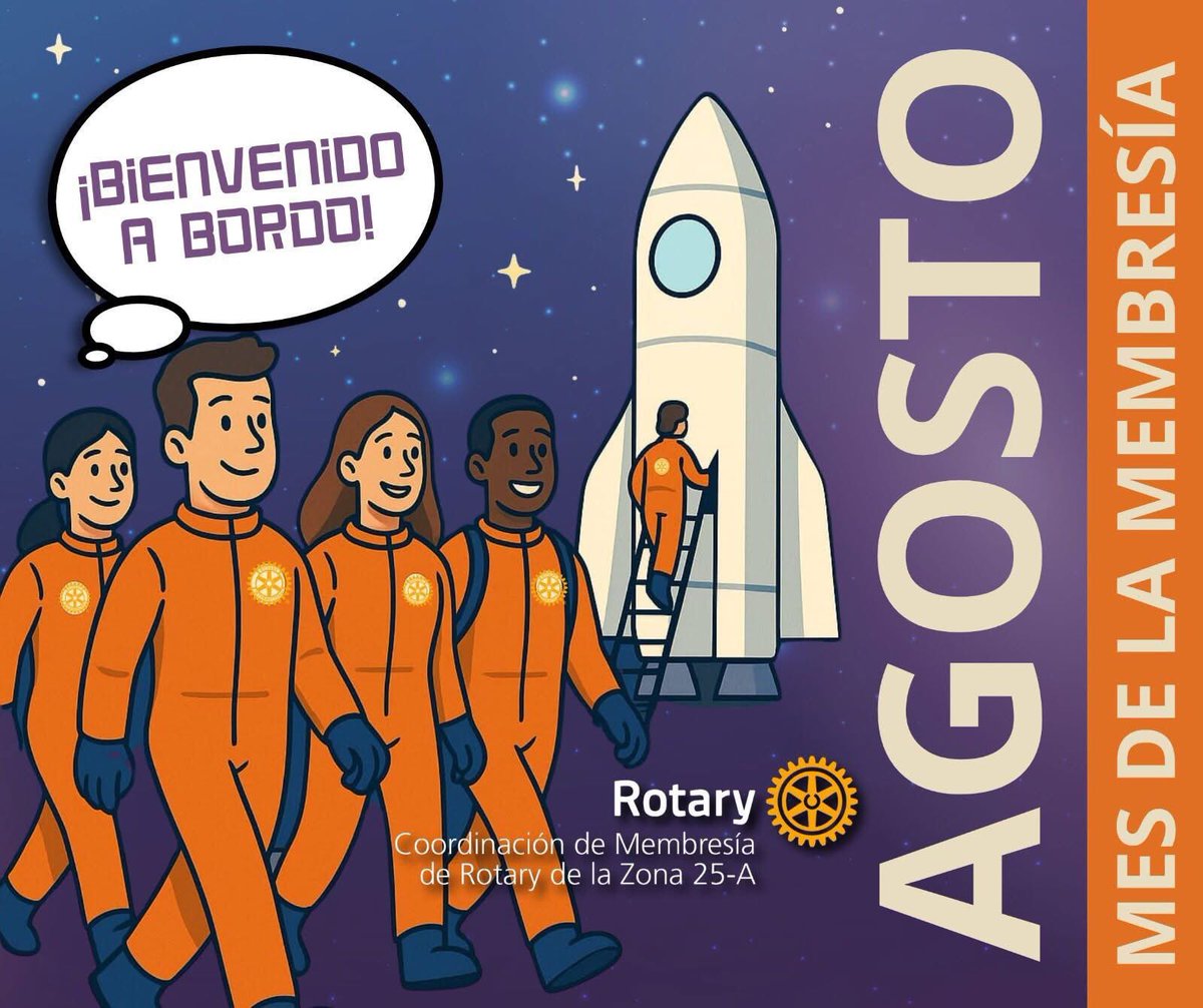 ClubRotarioBR's tweet photo. 🔆 Agosto es el Mes de la Membresía en Rotary

✨ Nuestro valor más grande es el recurso humano: personas comprometidas, generosas y entusiastas como tú, que toman acción para transformar vidas.

👫 Buscamos líderes positivos, voluntarios con ganas de servir.⏳💡🧠❤️💪🏼 https://t.co/U7VfDq6Ms2