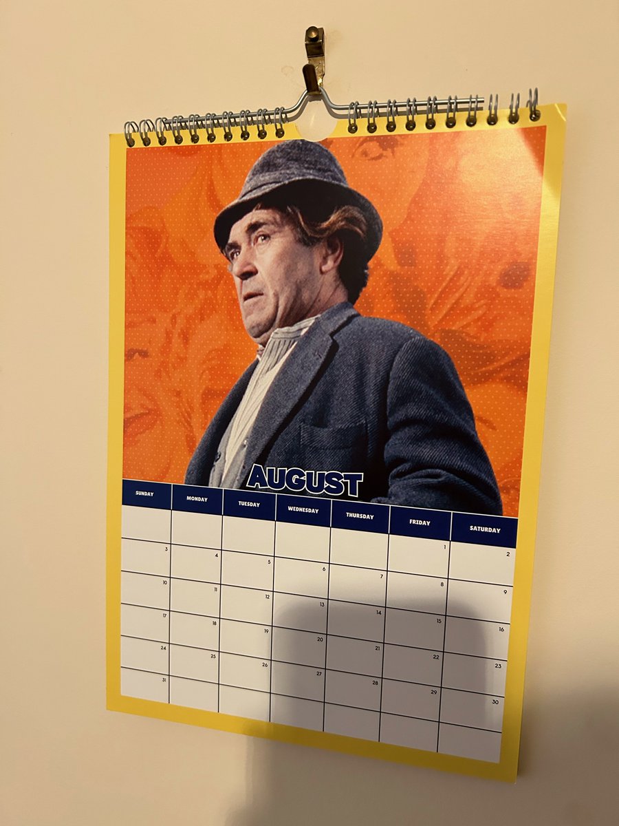 It's Mr Fiddler this month on my Carry On calendar. Peter's got a nasty look in his eye - hopefully he won't be charging me to have him on my wall every day - or per hour - whichever's the greater.  🪙