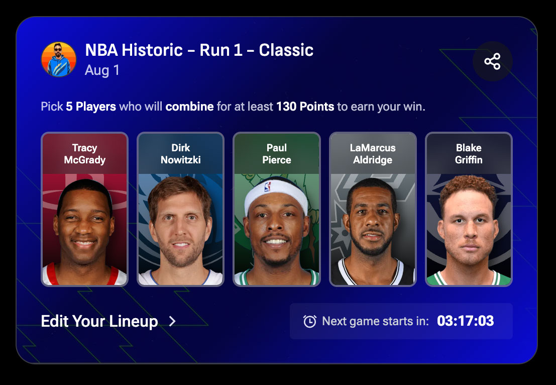 J.E. Skeets (@jeskeets) on Twitter photo This is cool. Historic Fast Break on <a href="/NBATopShot/">NBA Top Shot</a>. 150 legends. 10 days. 30 squads playing sim games EVERY night. No injuries. Here's who I'm rollin' with to start ⤵️ This is cool. Historic Fast Break on <a href="/NBATopShot/">NBA Top Shot</a>. 150 legends. 10 days. 30 squads playing sim games EVERY night. No injuries. Here's who I'm rollin' with to start ⤵️