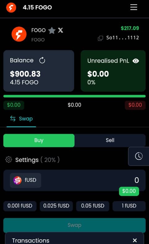Night mode and still clicking on <a href="/FogoChain/">Fogo</a>
every interaction on <a href="/ValiantTrade/">Valiant</a> feels fast and  instant.