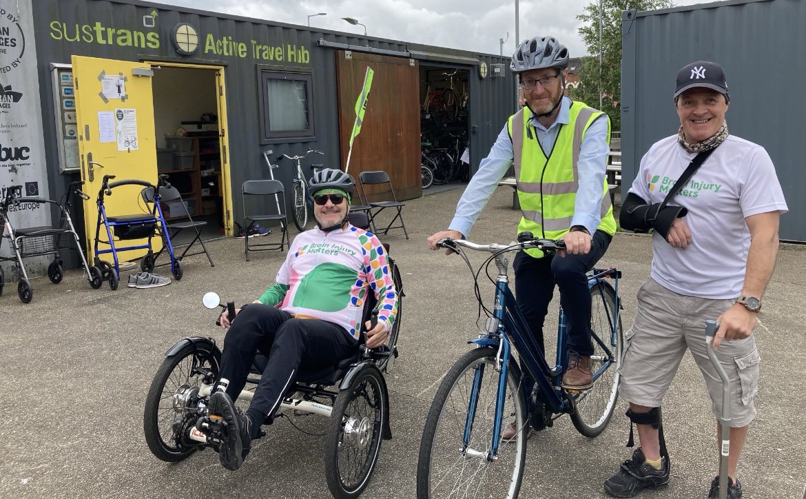 GMKAnderson's tweet image. What a great day today with @mcguigan_philip frm @sinnfeinireland at @BrainInjMatters #PedalPower programme at #CSLewisSquare with @Sustrans 

Perfect example of #CommunityRehab in action &amp;amp; what happens when communities come together
#LivingBeyondABI | #ABI | #Rehab