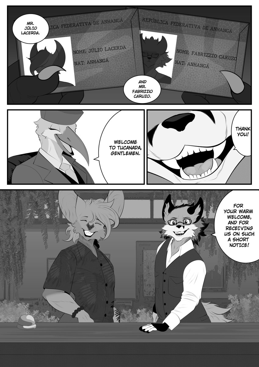 BOUNCE! │ Chapter 1
Pgs. 1 &amp; 2 🌴
And so the little story begins~
Reminder that the pages in full resolution are available for my supporters at P/trn~