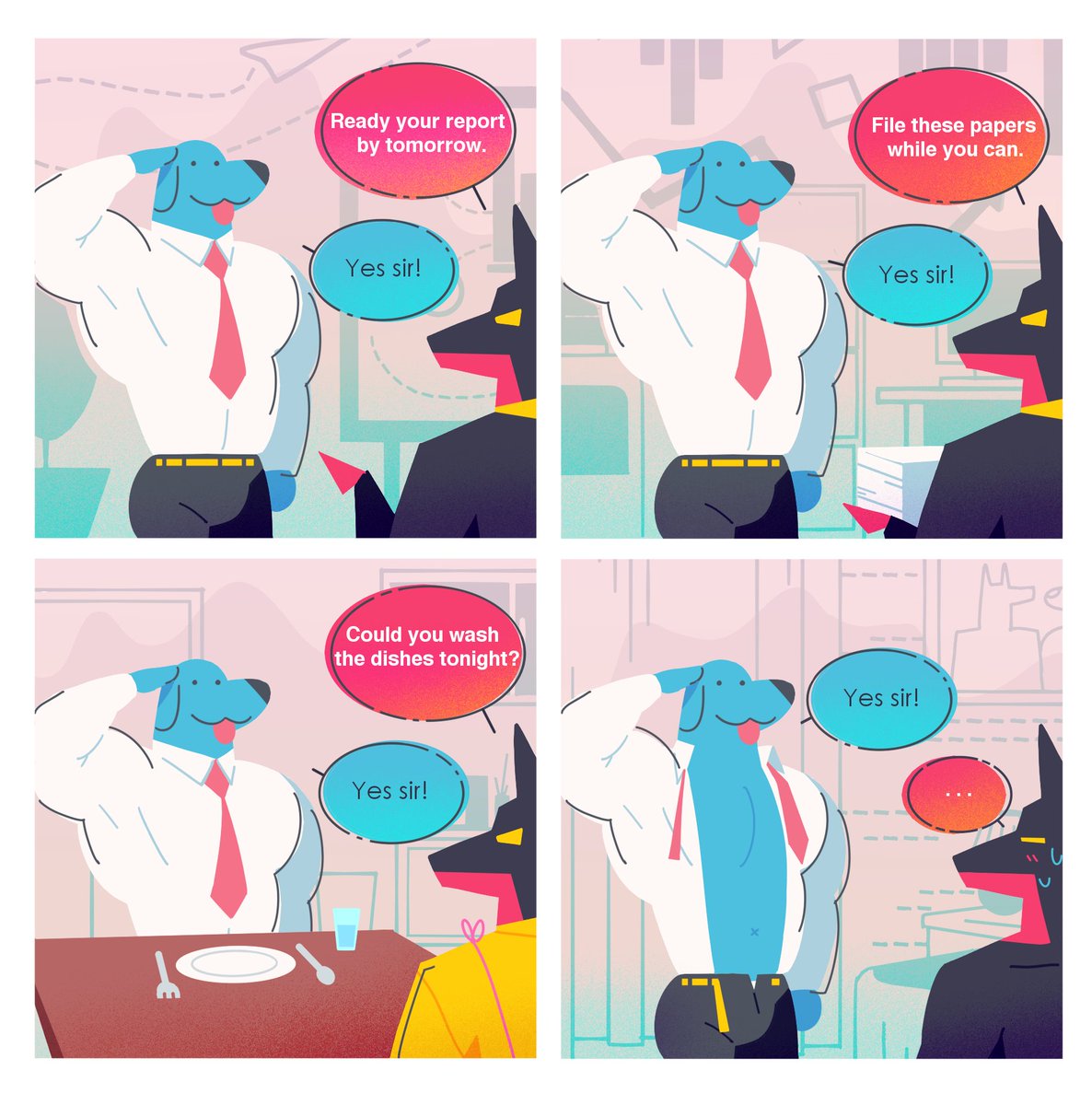 Obedience on his résumé