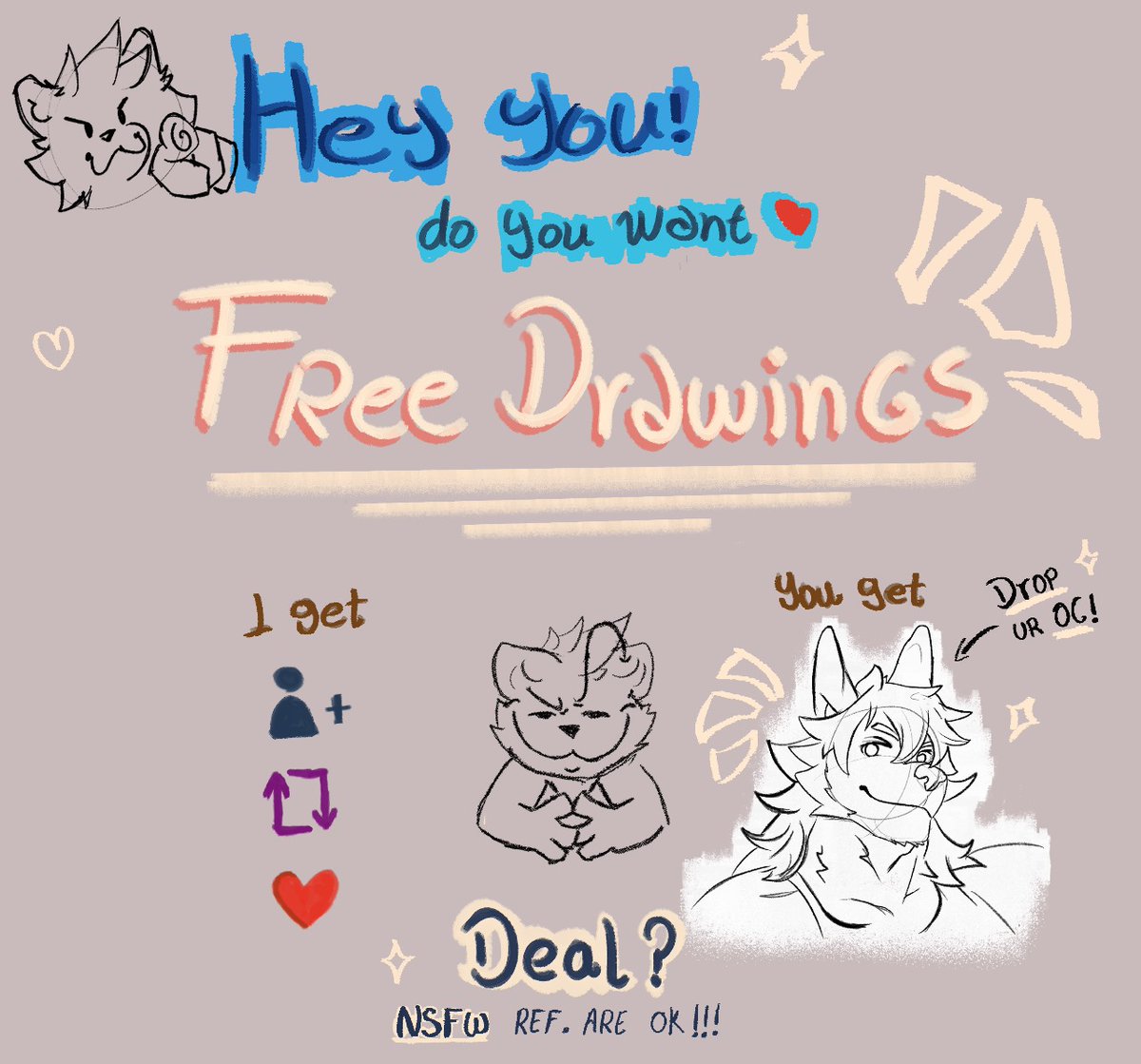 To celebrate my birthday month🎉 and as a thank you to everyone who supports me🫂.I'll be giving away sketches of your OC in my style,For as long as I can 
#happybirthday