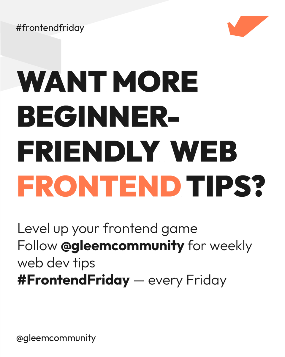 GleemCommunity's tweet photo. You don’t need JavaScript to check if an input is focused anymore. With the new :has() pseudo-class, CSS can now react to child states directly.

➡️ Save this tip ➡️ Try it in your next form #FrontendFriday #CSSTips #GleemCommunity #WebDev #Frontend https://t.co/vIZkqloXoI