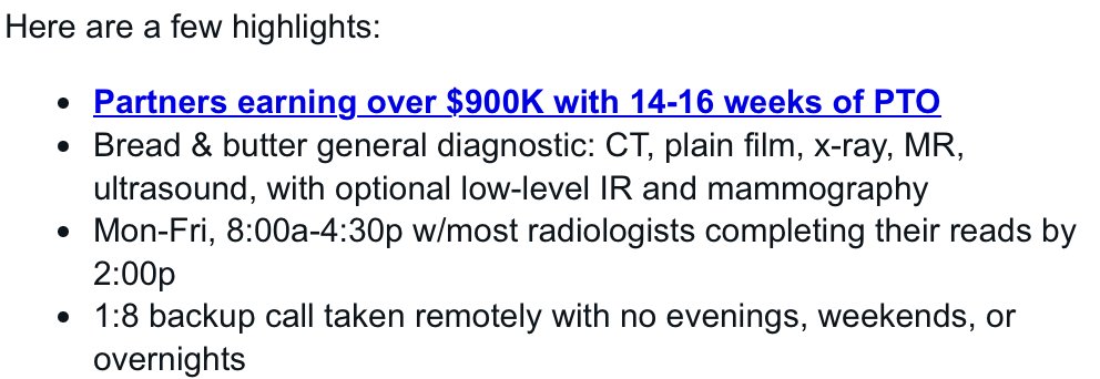 My latest addition to my ongoing series: "There are no Radiologists left to hire at any price."
