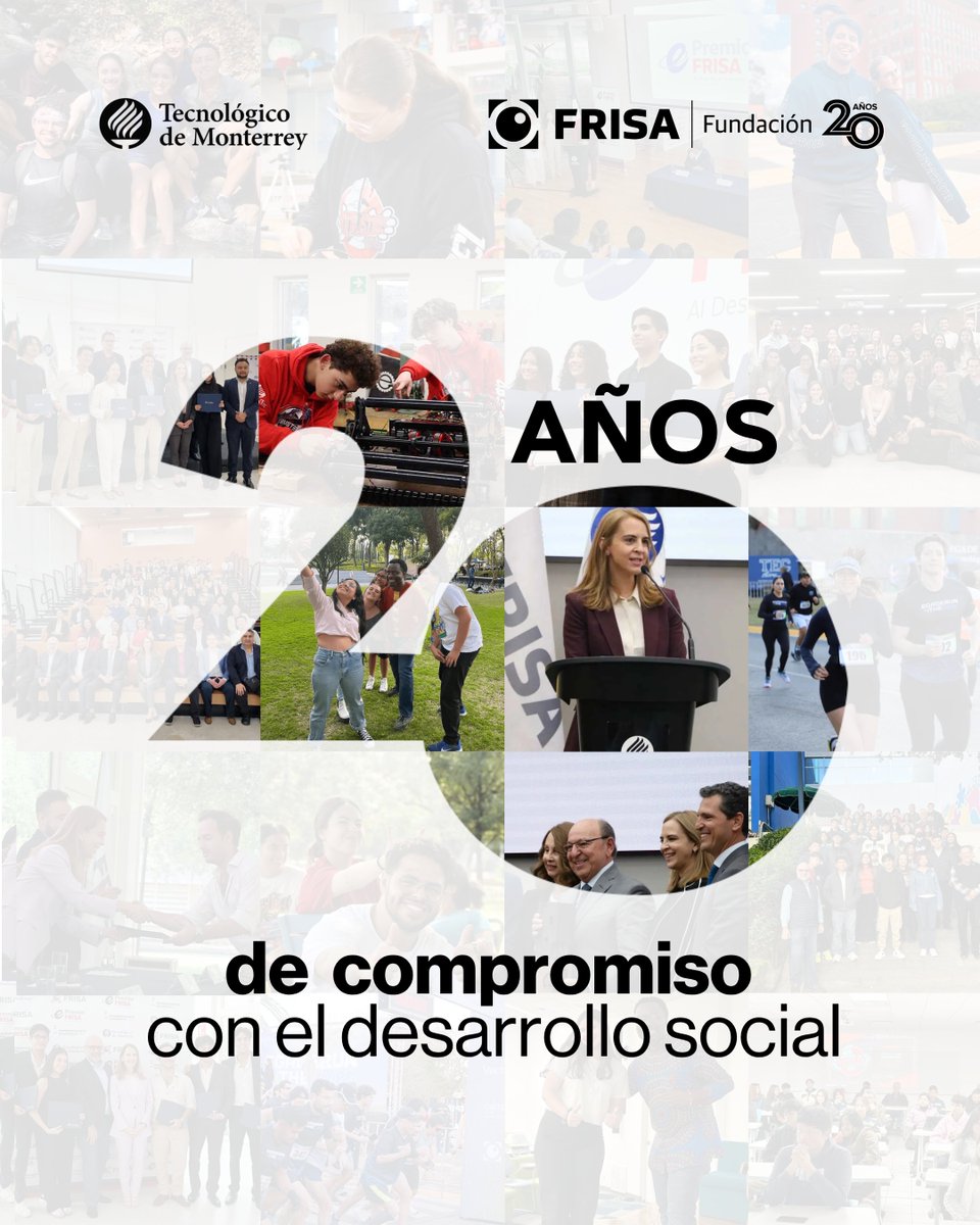 Celebramos con mucho cariño y agradecimiento, los 20 años de Fundación FRISA.

Han sido dos décadas de compromiso y generosidad muy arraigados a los valores de la familia Garza T., a la empresa y a Carmen, quien gracias a su liderazgo y visión ha convertido a la fundación en un