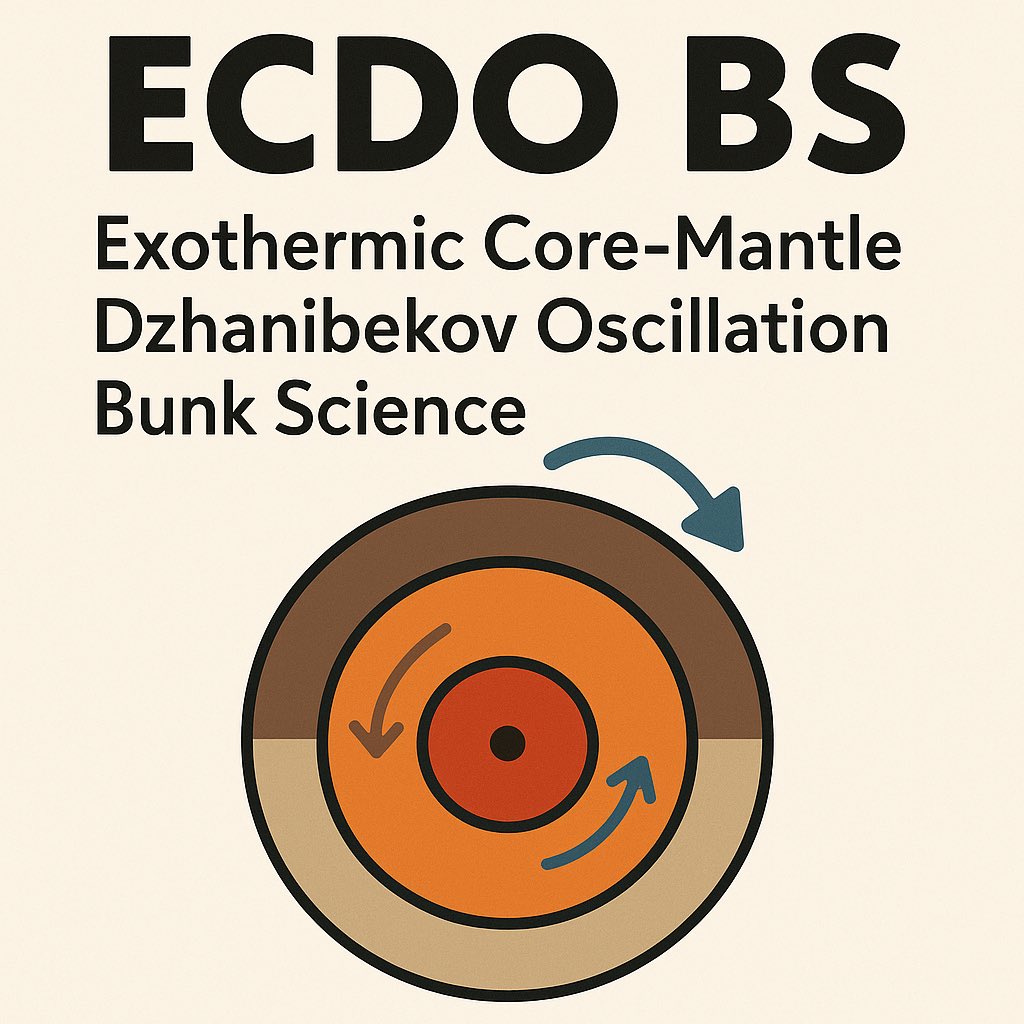 zero_lessons's tweet image. ECDO Isn’t Science. It’s a Story.

Let’s be clear — I’m not here to pretend I’m some tenured geophysicist. I’m not.

But I am here to call out the ECDO theory (Exothermic Core-Mantle Decoupling with Dzhanibekov Oscillation) for what it is: a pseudoscientific narrative dressed up…