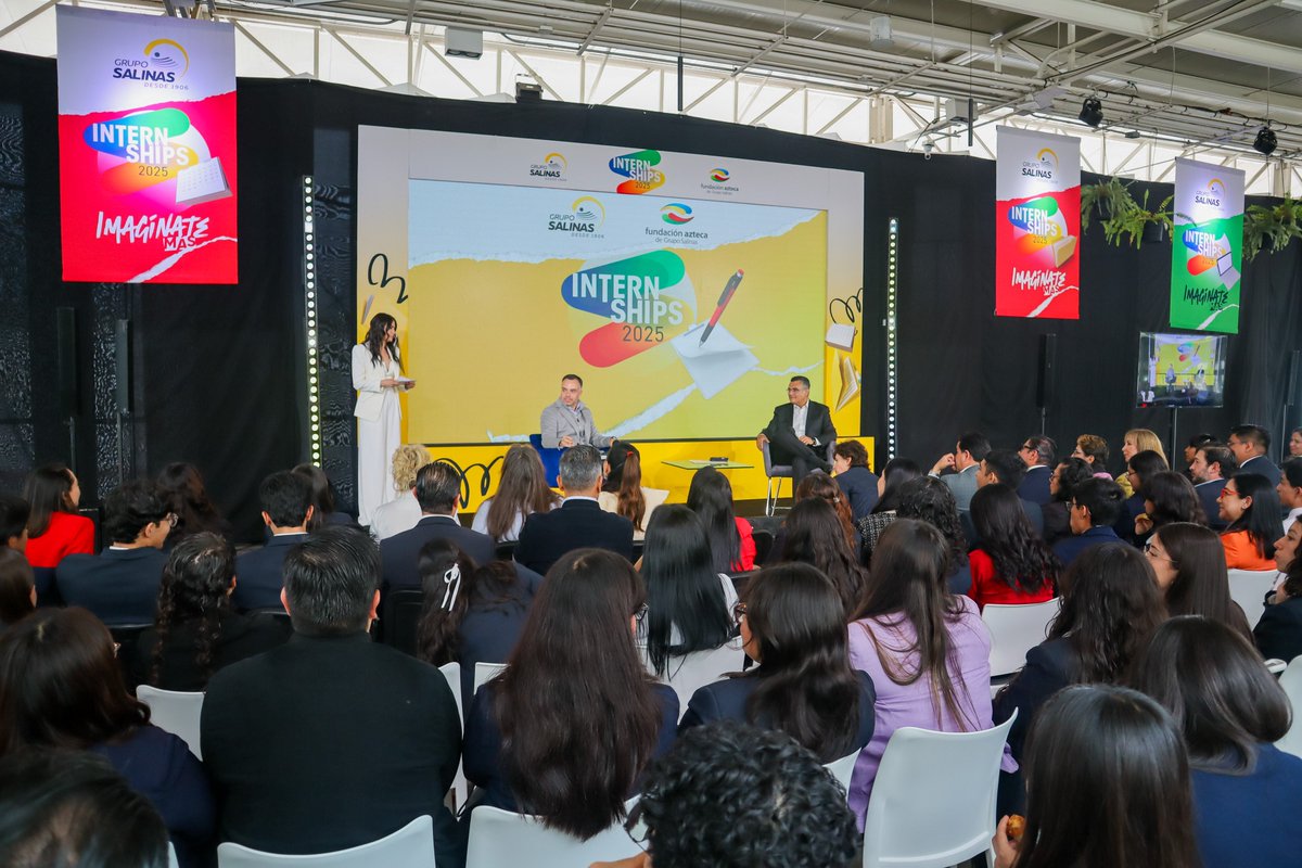 Grupo Salinas (@gruposalinas) on Twitter photo 🎓 ¡Hoy cerramos con orgullo Internships 2025 de <a href="/FundacionAzteca/">Fundación Azteca</a>!
Durante varias semanas, 167 estudiantes de #PlantelAzteca vivieron una experiencia única de aprendizaje que les permitió conectar con su vocación, descubrir talentos y adquirir habilidades 🚀.
Gracias a cada 🎓 ¡Hoy cerramos con orgullo Internships 2025 de <a href="/FundacionAzteca/">Fundación Azteca</a>!
Durante varias semanas, 167 estudiantes de #PlantelAzteca vivieron una experiencia única de aprendizaje que les permitió conectar con su vocación, descubrir talentos y adquirir habilidades 🚀.
Gracias a cada