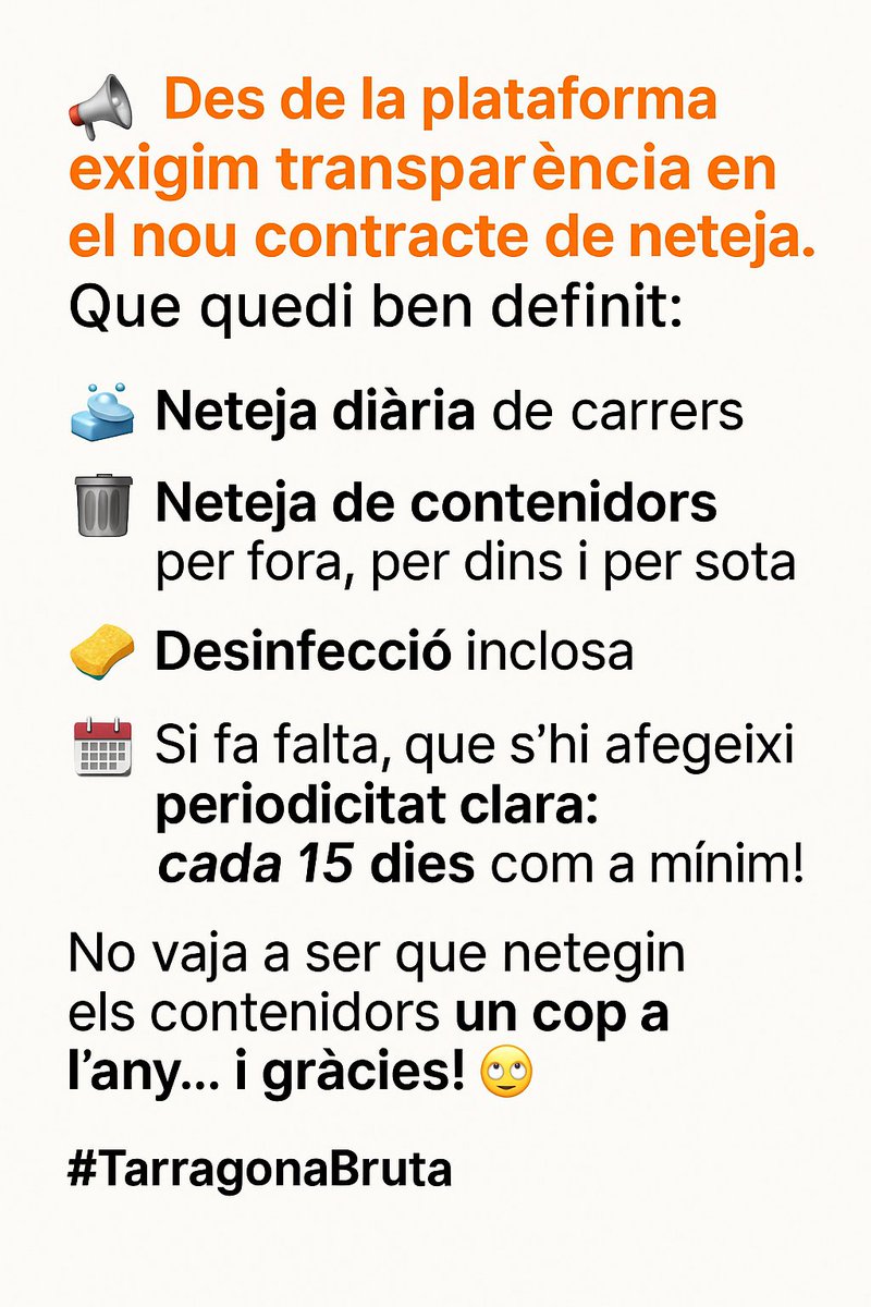 Monica (@tarragonalimpia) on Twitter photo Estem esperant reunió amb <a href="/TGNAjuntament/">Ajuntament de Tarragona</a> <a href="/sindicdegreuges/">Síndic de Greuges</a> donada la problemática crónica de insalubritat q ens trobem la #tarragonabruta <a href="/SalvemTarragona/">ᔕᗩᒪᐯEᗰ TᗩᖇᖇᗩGOᑎᗩ</a> #tarragonaDenuncia Estem esperant reunió amb <a href="/TGNAjuntament/">Ajuntament de Tarragona</a> <a href="/sindicdegreuges/">Síndic de Greuges</a> donada la problemática crónica de insalubritat q ens trobem la #tarragonabruta <a href="/SalvemTarragona/">ᔕᗩᒪᐯEᗰ TᗩᖇᖇᗩGOᑎᗩ</a> #tarragonaDenuncia