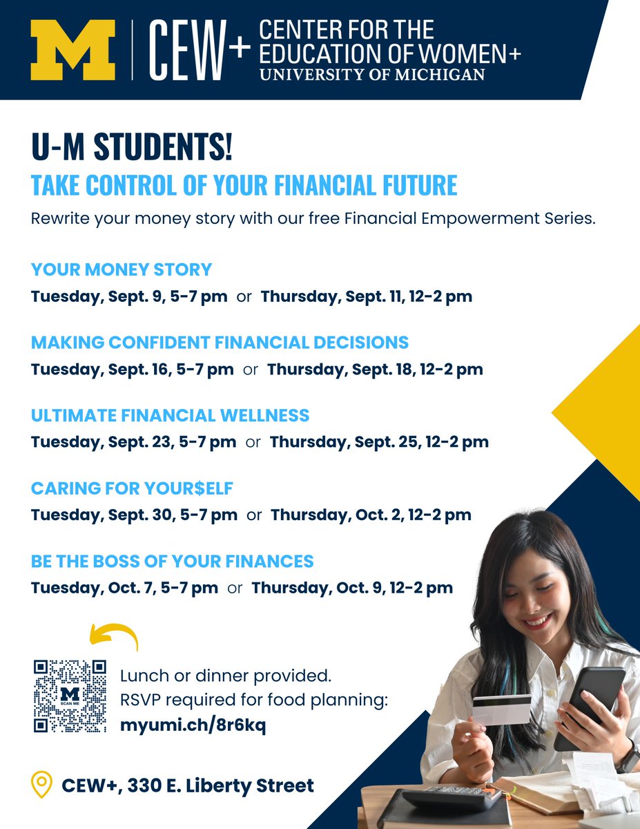 CEW+ is excited to share the Fall 2025 Financial Empower Initiative workshop schedule! Join us to explore your money beliefs, gain confidence in financial decisions, and rewrite your money story. Two time slots are available per workshop. bit.ly/3UcjTp8