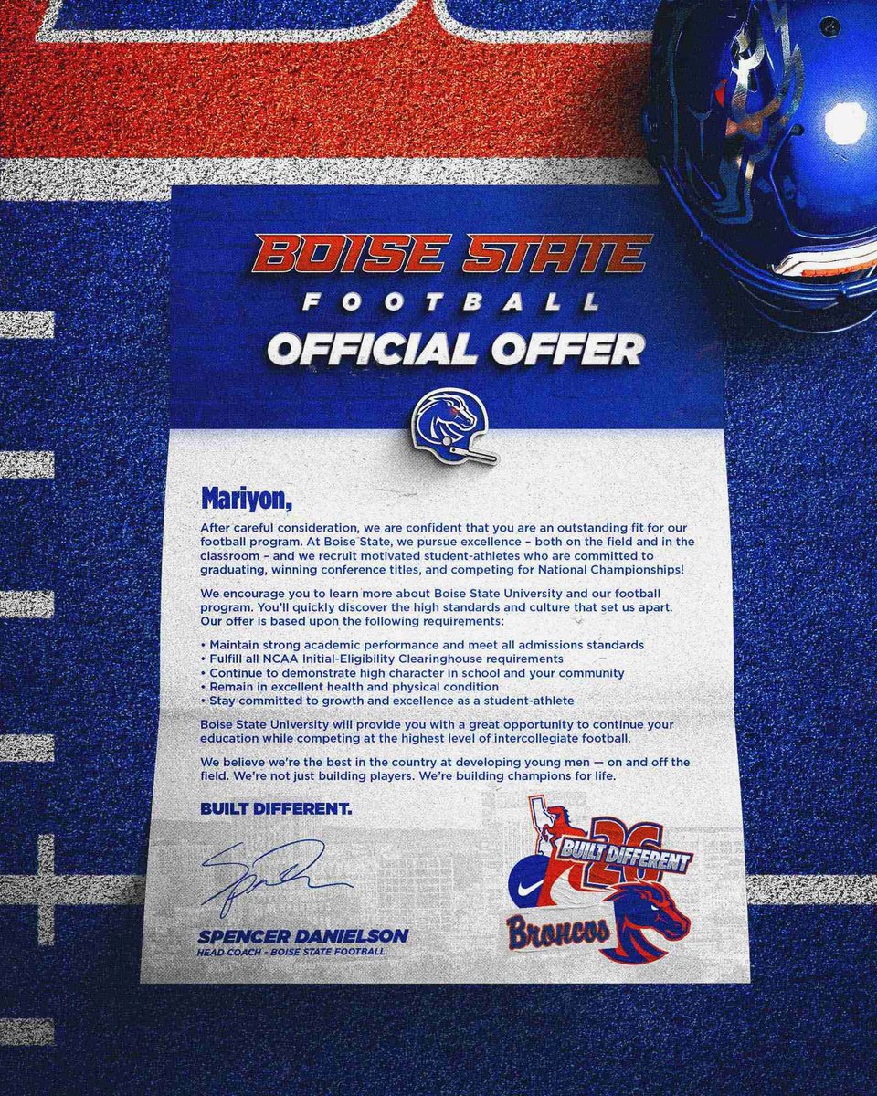 Mariyon Sloan 3⭐️ (@mariyon_sloan2) on Twitter photo Blessed to be a Bronco!! 🟠🔵#BleedBlue Blessed to be a Bronco!! 🟠🔵#BleedBlue