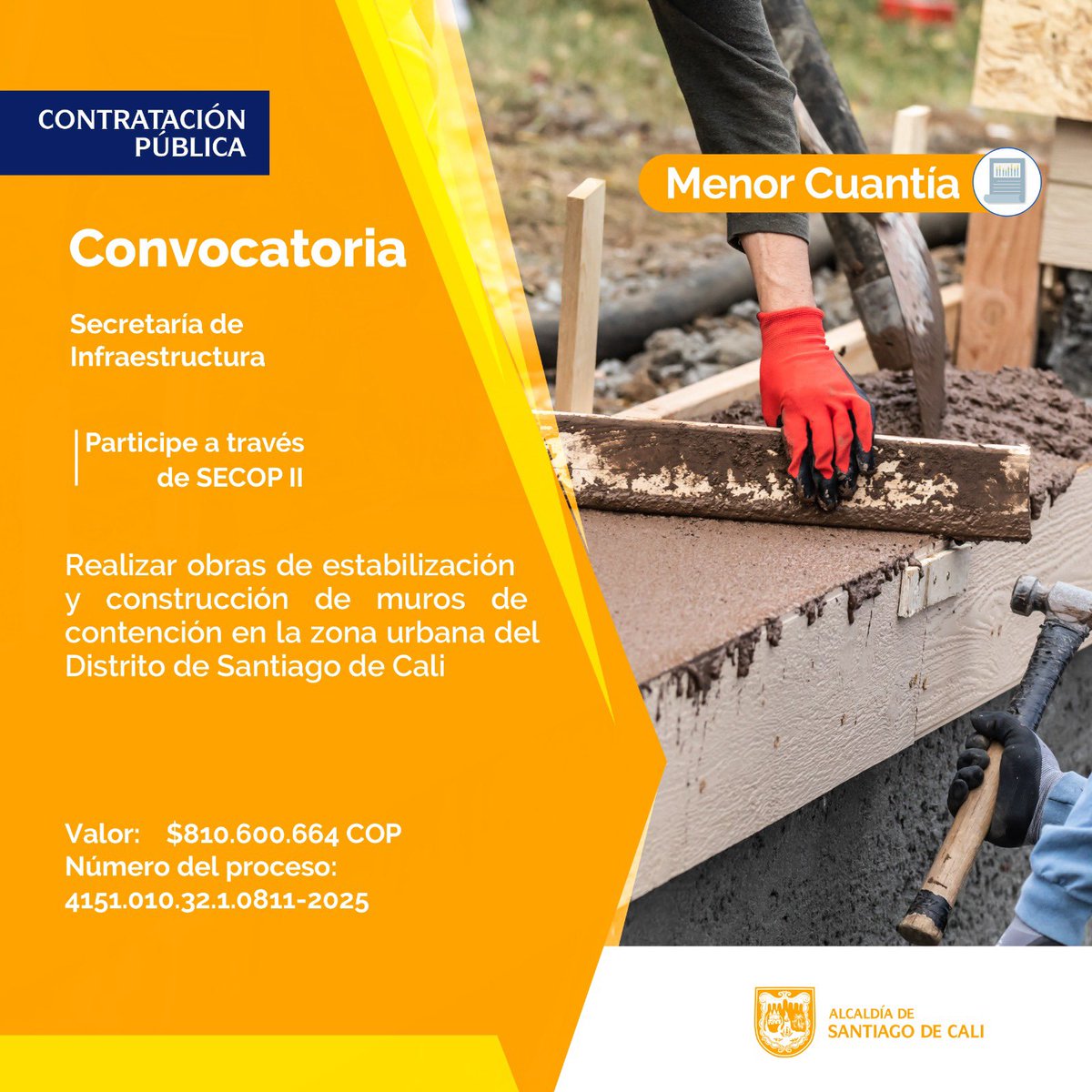 Contratación Pública (@calicontrata) on Twitter photo 📢Atención📢
Aviso de convocatoria
Modalidad: Menor Cuantía
Más información: shorturl.at/Sc1NA
<a href="/InfraesCali/">Secretaría de Infraestructura de Cali</a> 📢Atención📢
Aviso de convocatoria
Modalidad: Menor Cuantía
Más información: shorturl.at/Sc1NA
<a href="/InfraesCali/">Secretaría de Infraestructura de Cali</a>