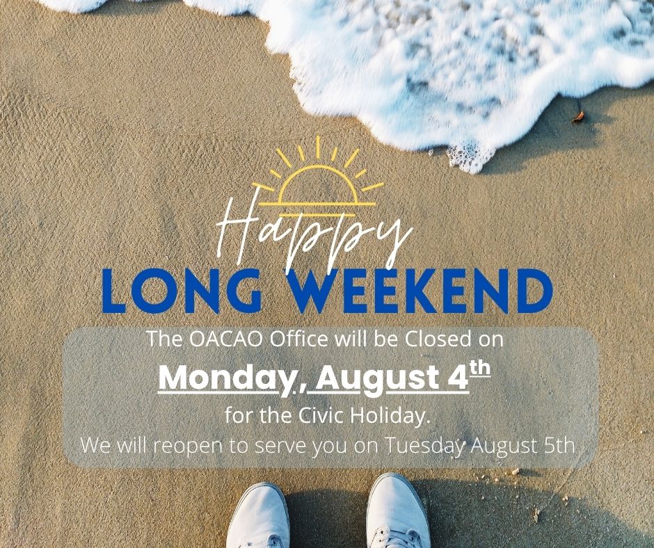 📣 Happy Long Weekend!

Please note that our office will be closed on Monday August 4th for the Civic Holiday.
We’ll resume regular hours on Tuesday August 5th.

Wishing everyone a safe and relaxing long weekend! ☀️

#LongWeekend #ClosureNotice #SeeYouSoon