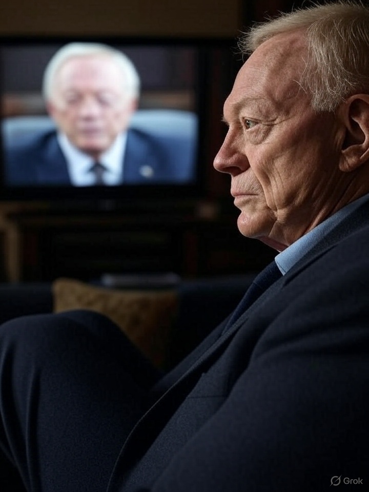 MORE drama unfolding during another mindless Dallas Cowboys offseason.

Meanwhile, Jerra Jones watches coverage of himself from the office. Just like he likes it.