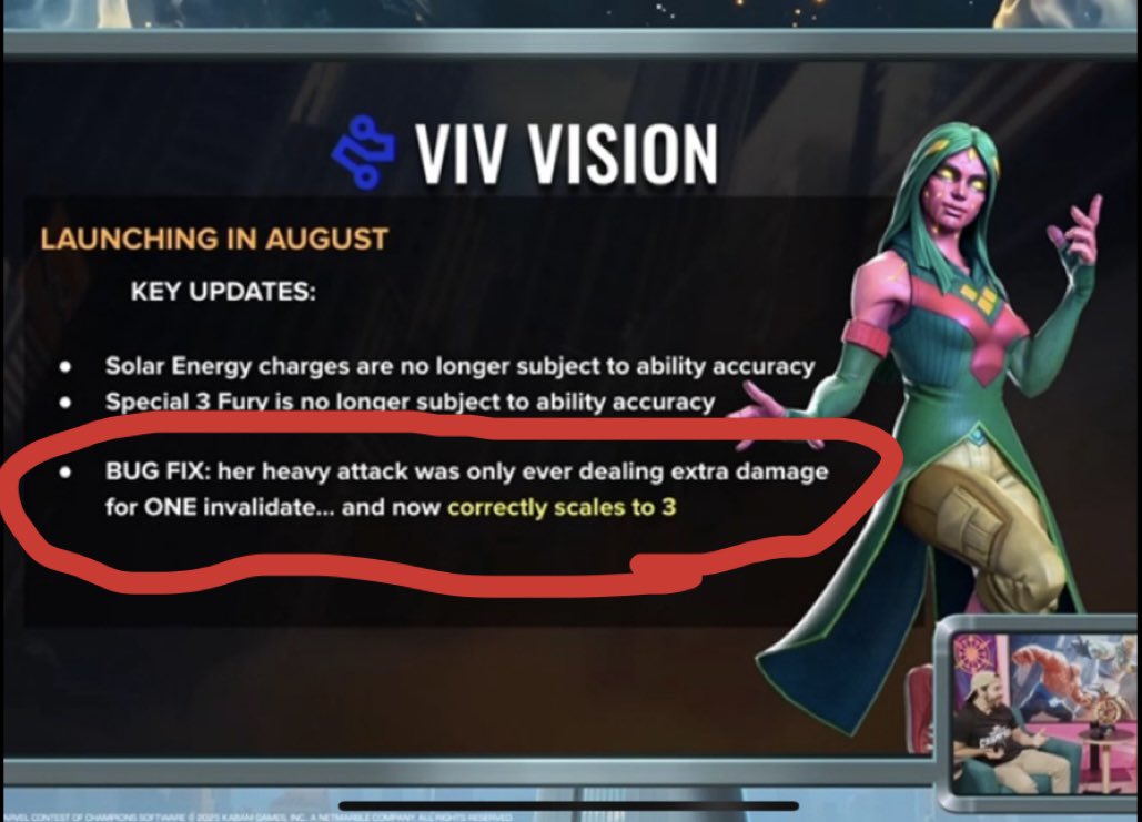 So your telling me viv has been bugged ever since release 🤦‍♂️ <a href="/MarvelChampions/">Marvel Contest of Champions</a>