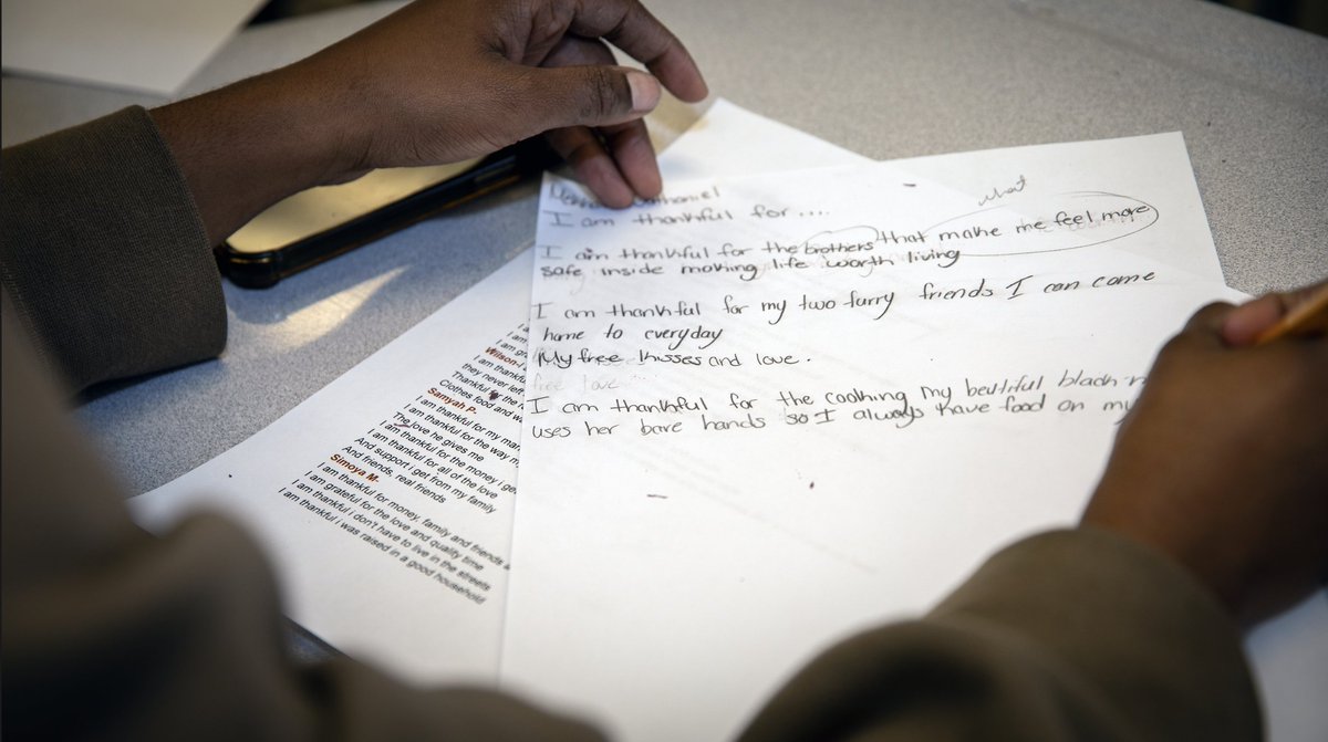 This weekend, take a moment to write down what you are thankful for. We are thankful for the boundless potential emanating from the youth that enrich our classrooms and community.