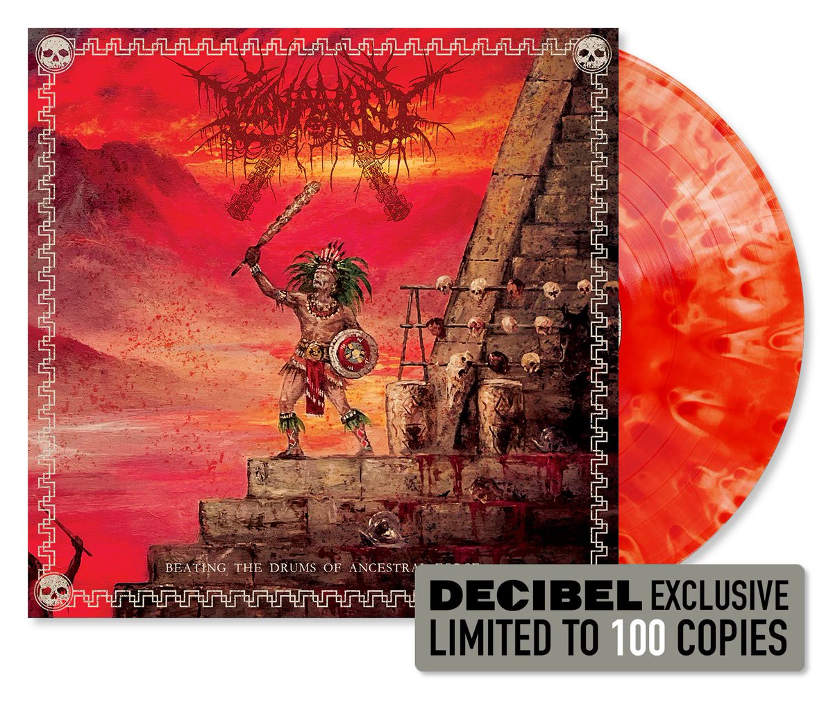 Decibel Magazine (@dbmagazine) on Twitter photo We're down to the final 3 copies of our exclusive Blood Red Stain vinyl variant of <a href="/tzompantlidoom/">TZOMPANTLI</a>'s unearthly "Beating the Drums of Ancestral Force." Don't blow it.
Get one (of 3) here: tinyurl.com/tzompantliLP We're down to the final 3 copies of our exclusive Blood Red Stain vinyl variant of <a href="/tzompantlidoom/">TZOMPANTLI</a>'s unearthly "Beating the Drums of Ancestral Force." Don't blow it.
Get one (of 3) here: tinyurl.com/tzompantliLP