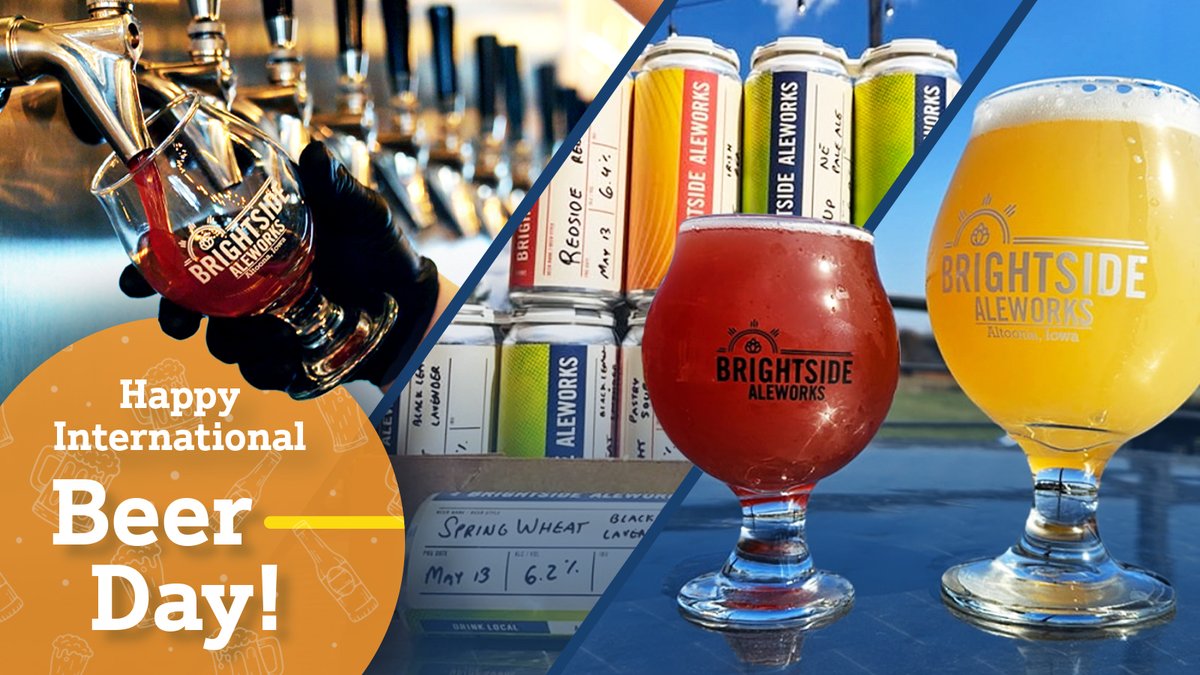 VisitAltoona (@visitaltoona) on Twitter photo It’s International Beer Day! 🍺🎉🍺
From hoppy IPAs at <a href="/BrightsideAles/">Brightside Aleworks</a> to ice-cold brews across Altoona, today’s the perfect day to sip local. Cheers! It’s International Beer Day! 🍺🎉🍺
From hoppy IPAs at <a href="/BrightsideAles/">Brightside Aleworks</a> to ice-cold brews across Altoona, today’s the perfect day to sip local. Cheers!