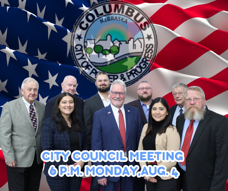 The Columbus City Council will return to regular business on Monday, Aug. 4, 2025, with a full agenda.
🔽🔽🔽🔽
columbusne.us/CivicAlerts.as…