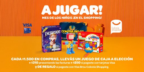 MES DE LOS NIÑOS EN COLONIA SHOPPING
👉ℹ️ coloniashopping.com.uy/promocion-dia-…