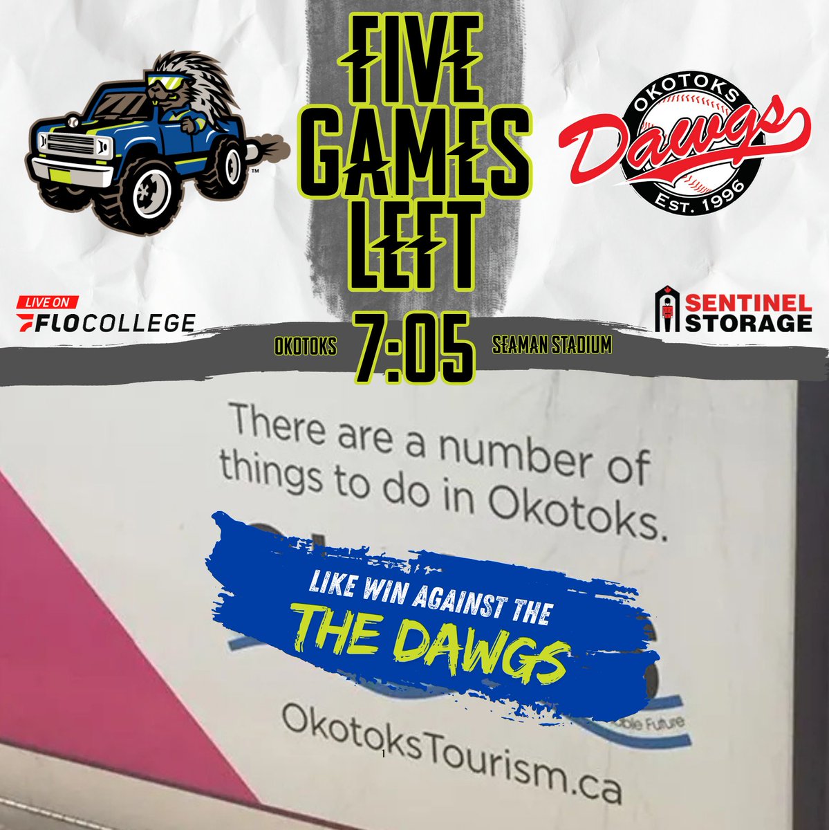 Energy City Cactus Rats (@eccactusrats) on Twitter photo The following is an honest to goodness ad campaign that the <a href="/townofokotoks/">Town of Okotoks</a> once ran on Calgary Transit.
We've made some adjustments for the playoff push.
Watch tonight on FloCollege, presented by Sentinel Storage! #yyc #yeg #Okotoks The following is an honest to goodness ad campaign that the <a href="/townofokotoks/">Town of Okotoks</a> once ran on Calgary Transit.
We've made some adjustments for the playoff push.
Watch tonight on FloCollege, presented by Sentinel Storage! #yyc #yeg #Okotoks