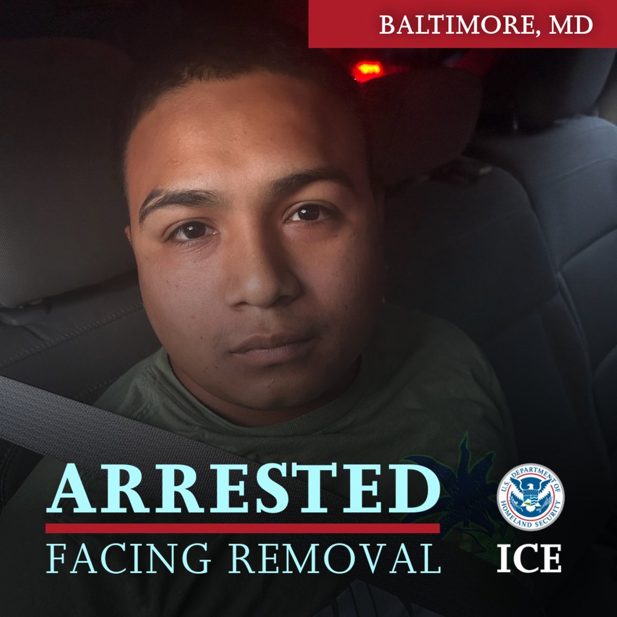 ERO Baltimore (@erobaltimore) on Twitter photo ICE <a href="/EROBaltimore/">ICE Baltimore</a> arrested 22-year-old Peruvian national Giomar Villaran-Beck July 30. Villaran is wanted in his home country for murder. He will remain in ICE custody. ICE <a href="/EROBaltimore/">ICE Baltimore</a> arrested 22-year-old Peruvian national Giomar Villaran-Beck July 30. Villaran is wanted in his home country for murder. He will remain in ICE custody.