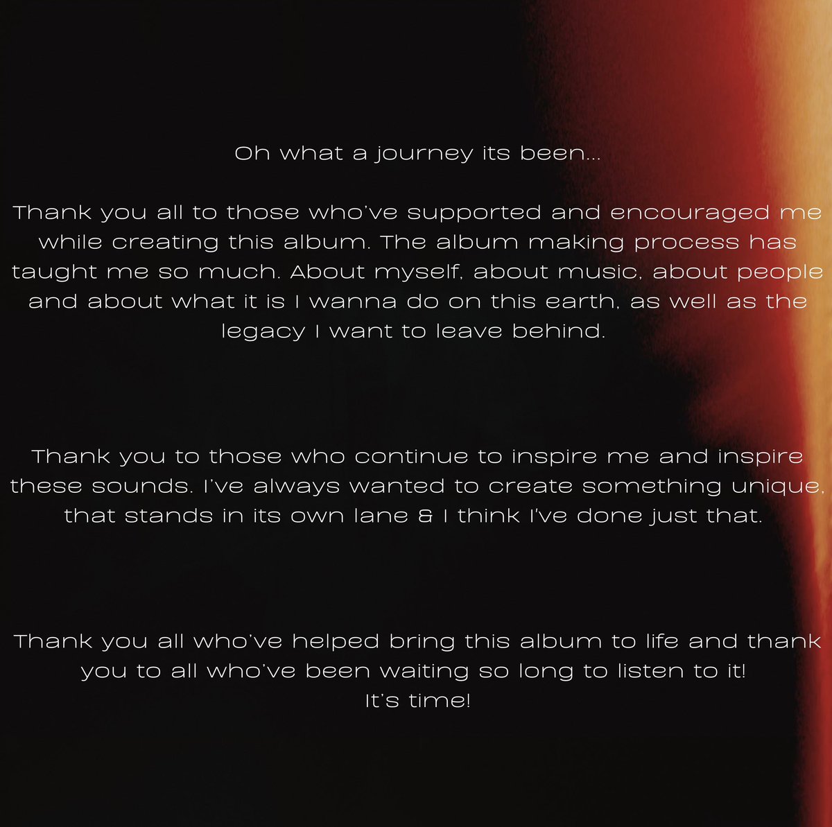 BREAK THE LOOP - 8/8 

My debut album is finally on the way!