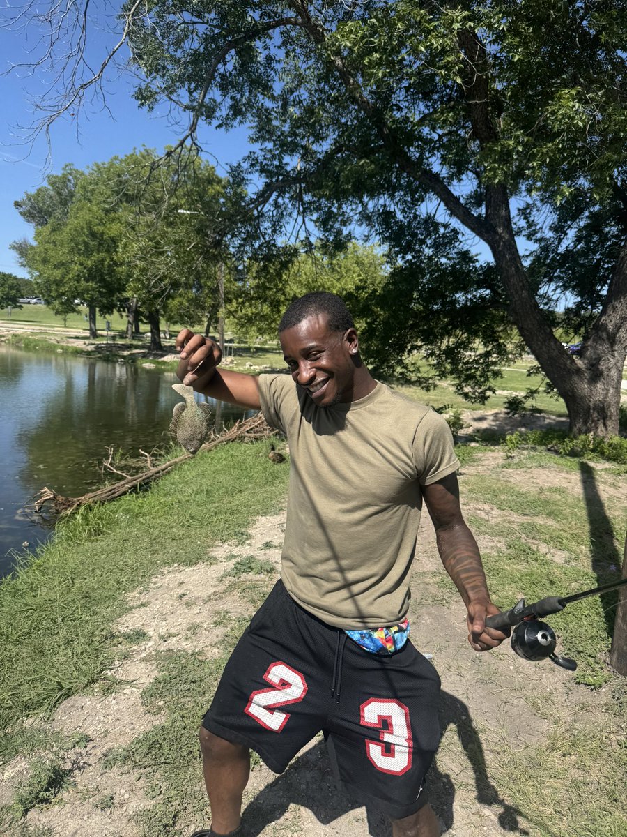 Went fishing with the guys 😂✅
