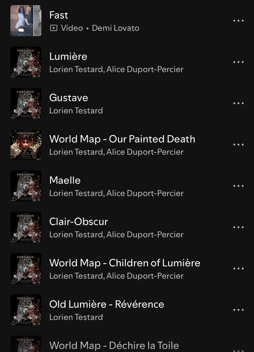 no momento estou obcecado por clair obscur mas eu abro uma excessão pra demi Lovato!