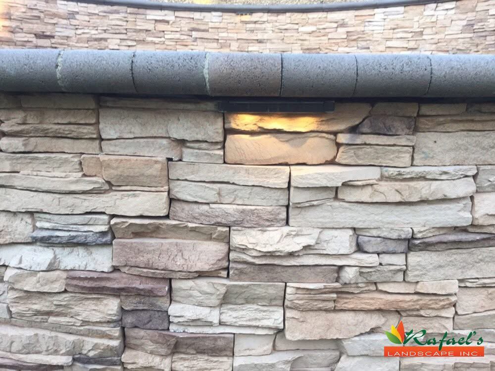 Rafaellandscape's tweet photo. Artificial turf with el dorado stone mountain ledge with courtyard pavers and lighting-

-3D Rendered Designs
-0% Financing on approved credit for 12 months

Residential &amp; Commercial 

https://t.co/qTU0t4IWFi

#RafaelsLandscapeInc #CourtyardPavers #ArtificialSod #LandscapeDesign https://t.co/czYL6PwJdA