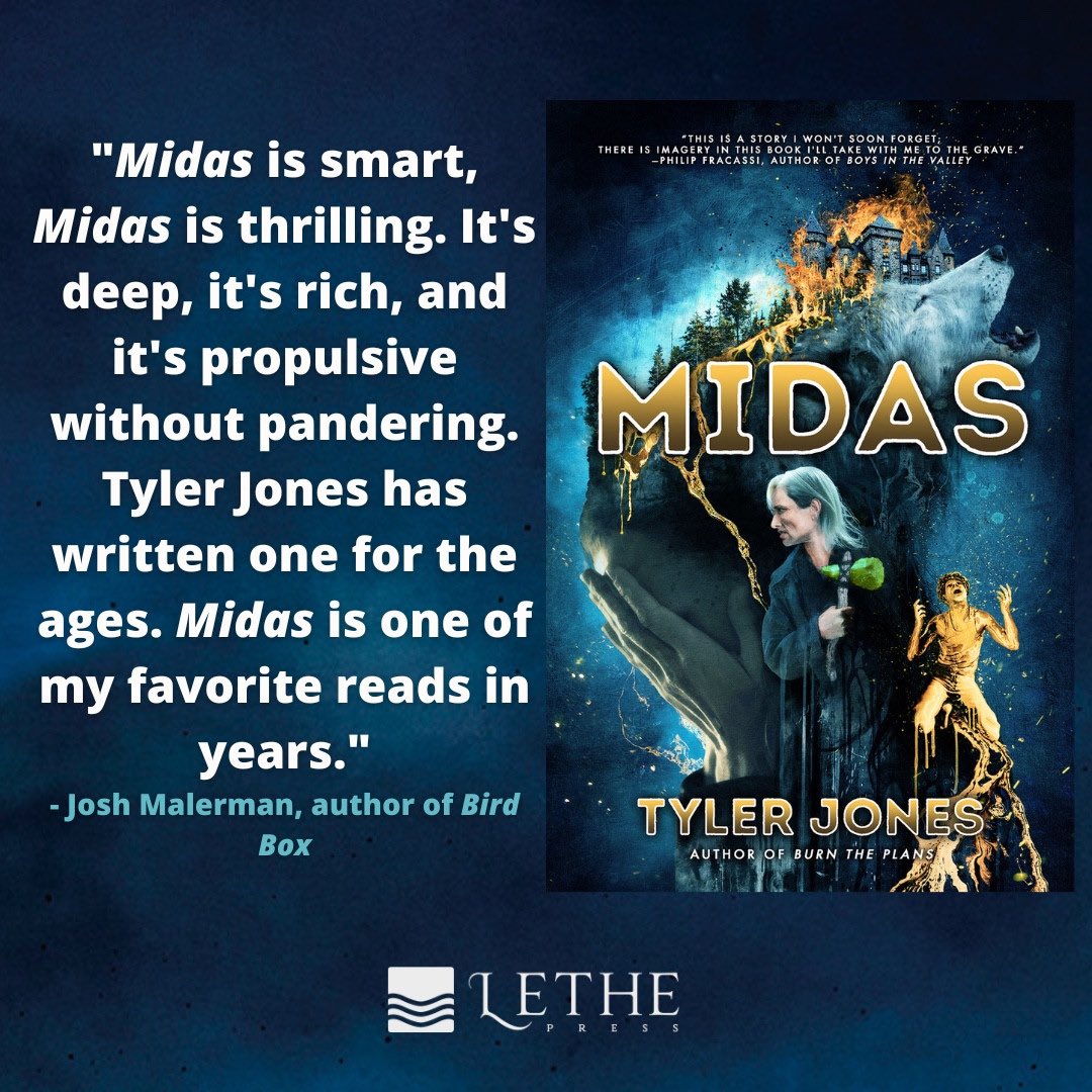 Brennan LaFaro (@brennanlafaro) on Twitter photo Happy release day to <a href="/tjoneswriter/">Tyler Jones</a>. MIDAS first came out in limited fashion 2 years ago, and I was lucky enough to read it. I’m so thrilled to see this book get a wide release, so more readers can discover what I already know.
Tyler Jones is one of the best writers working today. Happy release day to <a href="/tjoneswriter/">Tyler Jones</a>. MIDAS first came out in limited fashion 2 years ago, and I was lucky enough to read it. I’m so thrilled to see this book get a wide release, so more readers can discover what I already know.
Tyler Jones is one of the best writers working today.