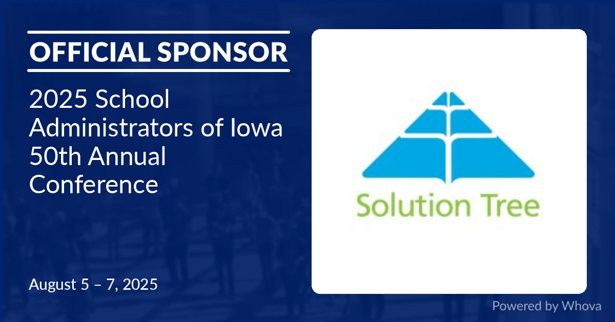 Solution Tree Iowa (@solutiontreeia) on Twitter photo GREAT LEADERSHIP TRANSFORMS LEARNING. That’s why Solution Tree is a proud sponsor of the SAI Annual Conference—supporting Iowa’s leaders in building schools where all students thrive. <a href="/SolutionTree/">Solution Tree</a> <a href="/sai_iowa/">SAI - Iowa</a> GREAT LEADERSHIP TRANSFORMS LEARNING. That’s why Solution Tree is a proud sponsor of the SAI Annual Conference—supporting Iowa’s leaders in building schools where all students thrive. <a href="/SolutionTree/">Solution Tree</a> <a href="/sai_iowa/">SAI - Iowa</a>