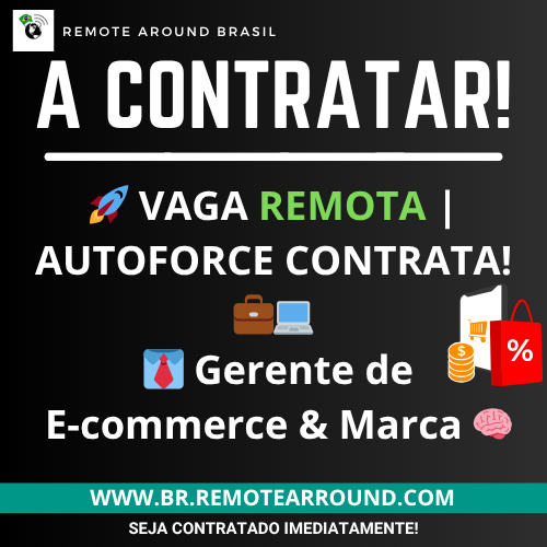 RemoteAroundBR's tweet photo. 🚀 VAGA REMOTA | AUTOFORCE CONTRATA! 💼💻
👔 Gerente de E-commerce &amp; Marca 🧠

VAGA 100% REMOTA GERENTE DE E-COMMERCE E MARCA: https://t.co/OgA66SyKxw

VAGAS REMOTAS NO BRASIL: https://t.co/J5Q1fABpOJ

#REMOTEarroundBRASIL #vacancies #AutoForce #EcommerceJob #VagaRemota #Home https://t.co/iLLB7iqnQK