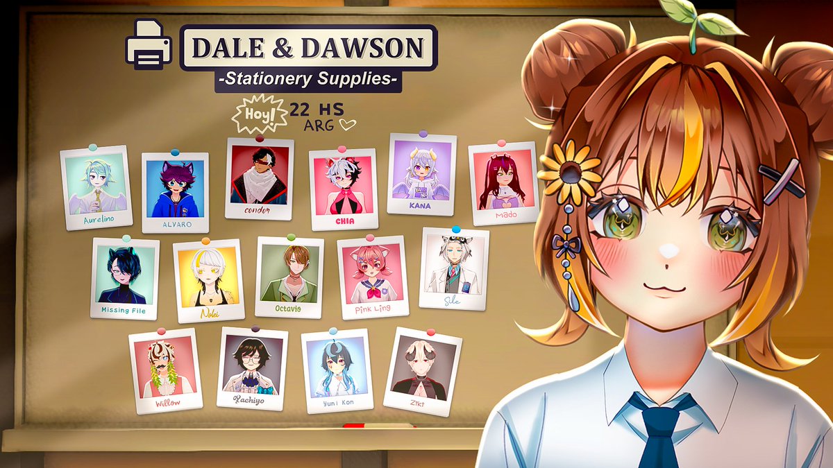 ⠀⠀⠀˚　ꕀ　🍮【 DALE &amp; DAWSON ┊ Collab 】
⠀⠀⠀⸻
⠀⠀⠀╭﹒📅⠀♡ ⠀01.08.25
⠀⠀⠀╰﹒⏰⠀♡ ⠀22 HS. 🇦🇷
⠀⠀⠀⸻ #AyrieLive ✧  ࿁  ˙

⠀⠀⠀. . . ¡He atrapado a 15 vtubers para ponerlos A TRABAJAR en una oficina! Así es. ¡Vtubers tocando la pala! ¿Vendrás a ver este suceso