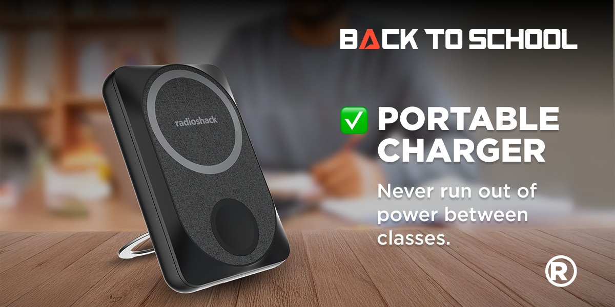 radioshack's tweet image. Books, notes, and the right tech 🎒💻 Start the school year off right with essentials from RadioShack!
#SchoolReady #TechEssentials #RadioShackStyle